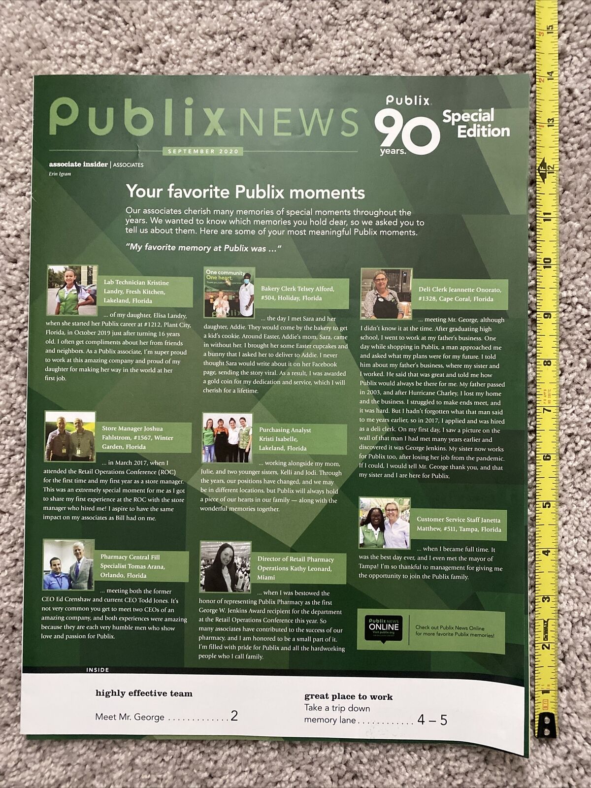 Publix News 90th Special Edition Employee Newsletter
