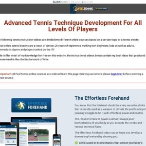 Tennis Online Courses And Instruction Videos | Feel Tennis