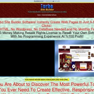 Turbo Site Builder Software | Resale Rights