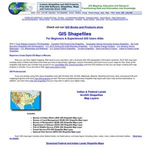 Download GIS Shapefiles - FSA, GNIS, zip code, climate, tornadoes, school districts, zip codes, dams , Indian and federal lands, toxic releases