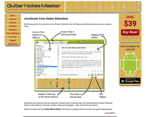 Guitar Notes Master - Home