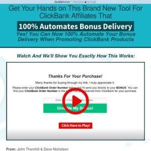 ClickBank Bonus Automator — ClickBank Bonus Automator