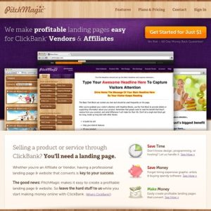 PitchMagic - ClickBank Landing Pages & Websites Made Easy