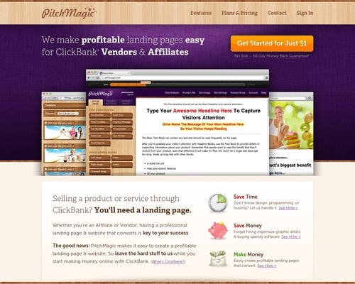 PitchMagic - ClickBank Landing Pages & Websites Made Easy