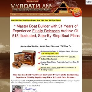 MyBoatPlans® 518 Boat Plans - High Quality Boat Building Plans - Learn How To How To Build A Boat Now