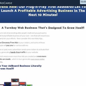 Turnkey Advertising Business | AdCardz.com