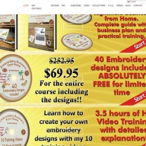 Embroidery Business from Home - Business Model and Digitizing Training Course