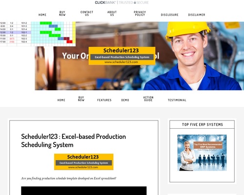 Production Schedule Template - Production Scheduling in Excel Spreadsheet for Master Scheduler