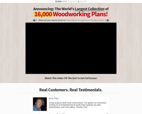 TedsWoodworking© The World's Largest Database of 16,000 Woodworking Plans and Projects