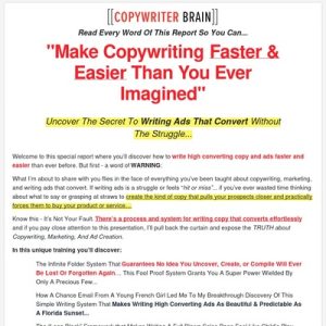 CWB Letter - Copywriter Brain