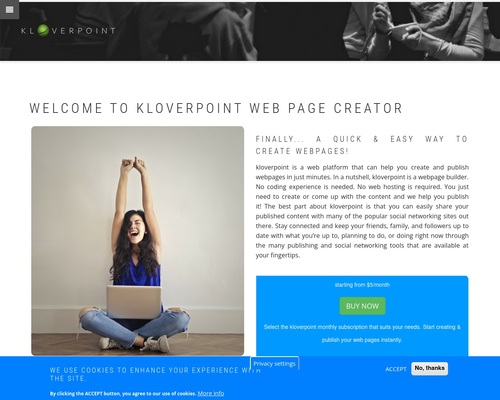 Welcome to kloverpoint Web Page Creator | kloverpoint