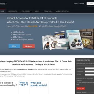 12590+ PLR Products! Join free PLR membership and download latest products with resell, master resale and private label rights.