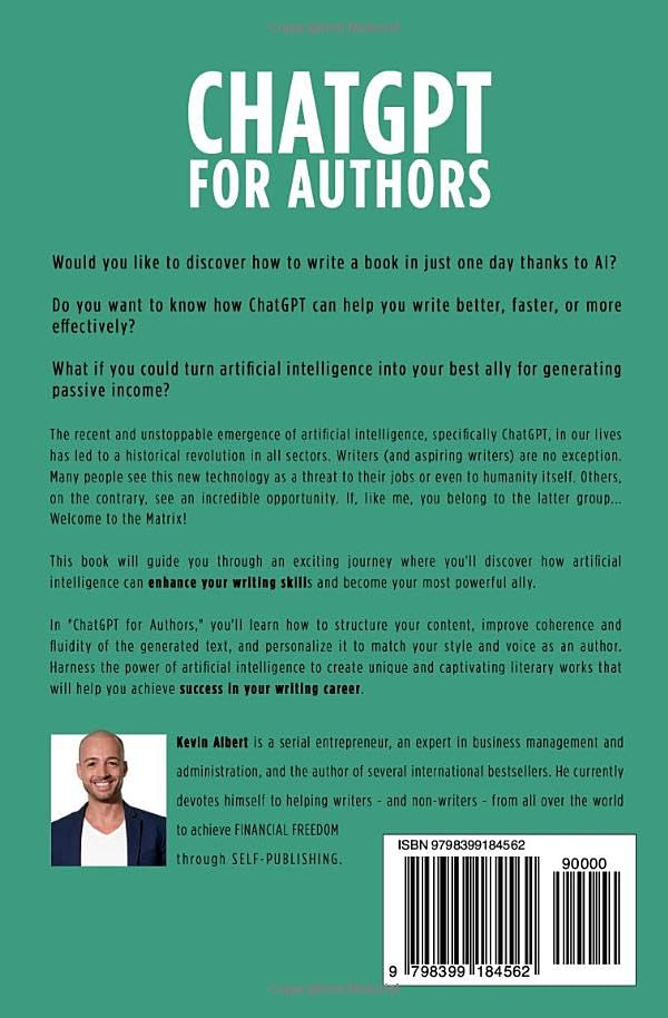 ChatGPT for authors: How to write a book with ChatGPT in 24 hours 2 ChatGPT for authors: How to write a book with ChatGPT in 24 hours - Image 2