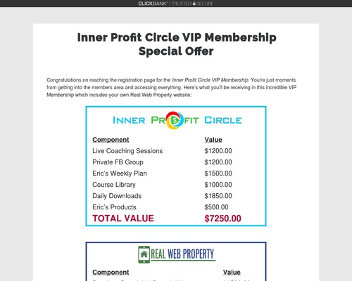 Inner Profit Circle VIP Membership