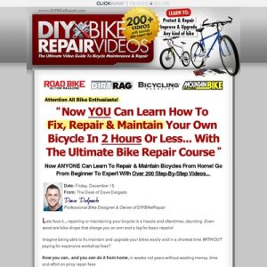 DIYBikeRepair - Easy Bicycle Repair Course With 200 Videos and Bike Repair Manuals