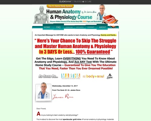 The #1 Human Anatomy and Physiology Course | Learn About The Human Body With Illustrations and Pictures ø