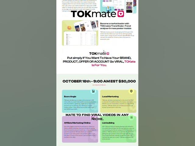 Go Viral Instantly: The Amazing Power of TokMate for Content Creators - Features of TOKmate