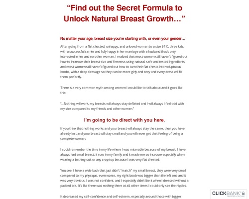 Bigger Breast Formula e-Book – BiggerBreastFormula.com