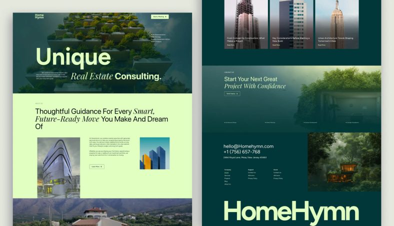 HomeHymn: Elementor Template for Real Estate Consultants